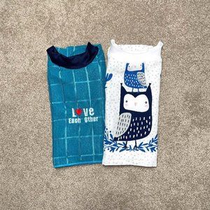 NWOT Baby Bibs one Embroidered 2 Pk, Age 1-5